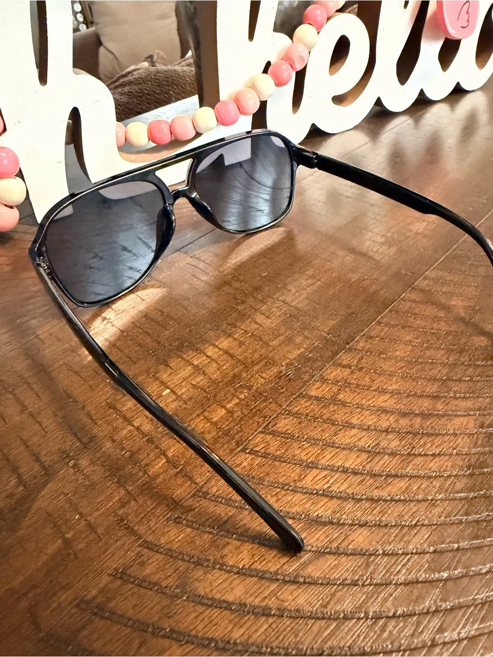 Black Aviator Sunglasses for women  - Classic UV Protection